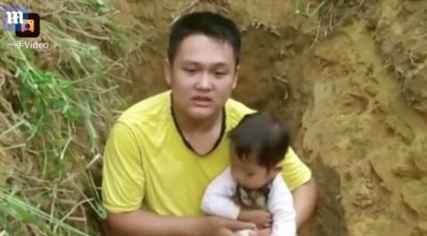 Szívszorító okból ásott egy gödröt beteg kislányának egy édesapa