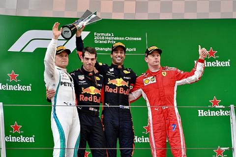 Ricciardo nevetve nyerte meg a Kínai Nagydíjat