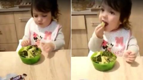 Odavan az internet a csoki helyett brokkolit evő magyar kislányért - videó