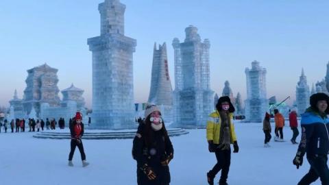 A Jég Városa becenevet kapta Harbin, ahol -38 °C is lehet