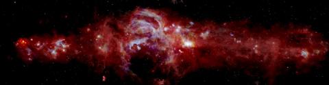 Hatalmas csillagok születéséről mesél a Tejútrendszerről készült új kép, amit a SOFIA készített