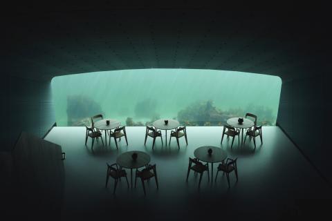 Lenyűgöző építészet: a Snøhetta a tengerfenéken épített egy éttermet