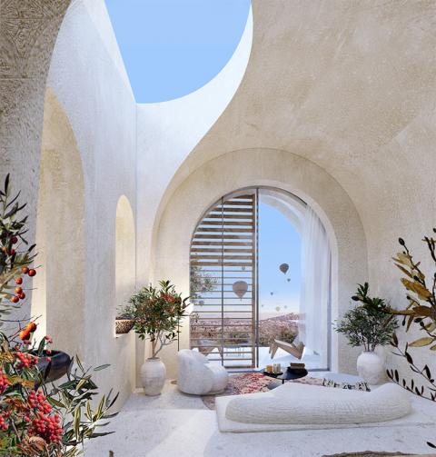 Luxushotelt tervez a GAD Architects Kappadókia egy elhagyatott kőbányájában