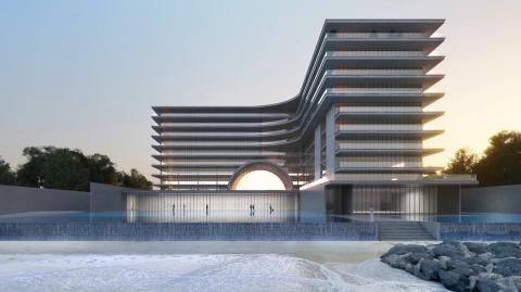 Tadao Ando bemutatja a dubaji Palm Jumeirah-on található Armani Beach Residences tervét