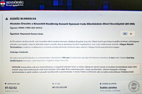A rendőrség arculati elemeit használják
