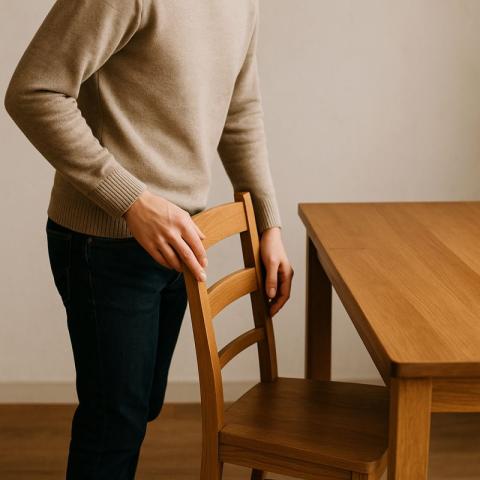 9 dolgot árul el rólad, ha felálláskor visszatolod a széket az asztalhoz