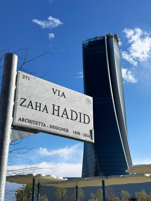 Mostantól egy gyalogos utca őrzi Zaha Hadid örökségét Milánóban