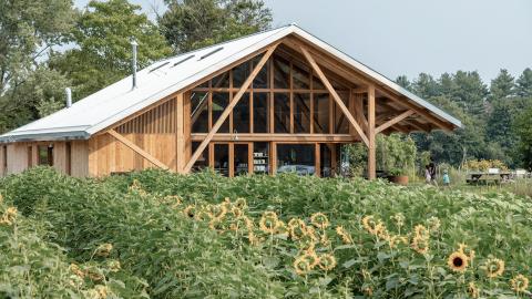 Közösségi farmépület CLT vázzal