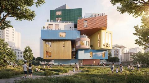 Színes „függőleges falu” készül Sencsenben az MVRDV tervei alapján