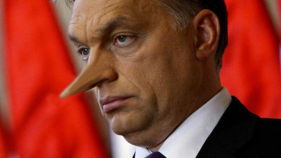 Pinokkió szerepében: Orbán Viktor