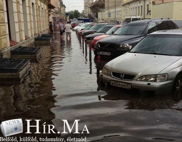 Hatalmas esőzések Moszkvában