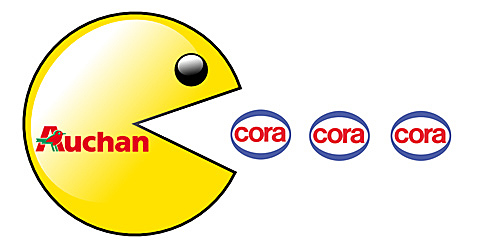 Kicserélik a Cora feliratokat Auchanra
