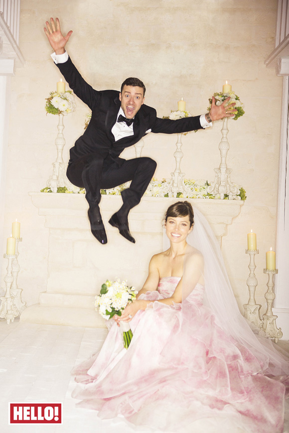 Az első esküvői kép Justin Timberlake- ről és Jessica Biel- ről