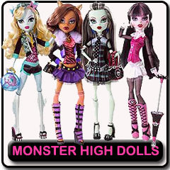 Tarolnak a Monster High babák