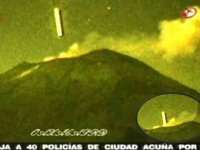 Ufót láttak egy vulkánba zuhanni Mexikóban 
