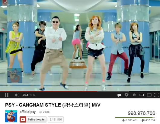 Elérte az egymilliárdot a Gangnam - mégsem lett világvége