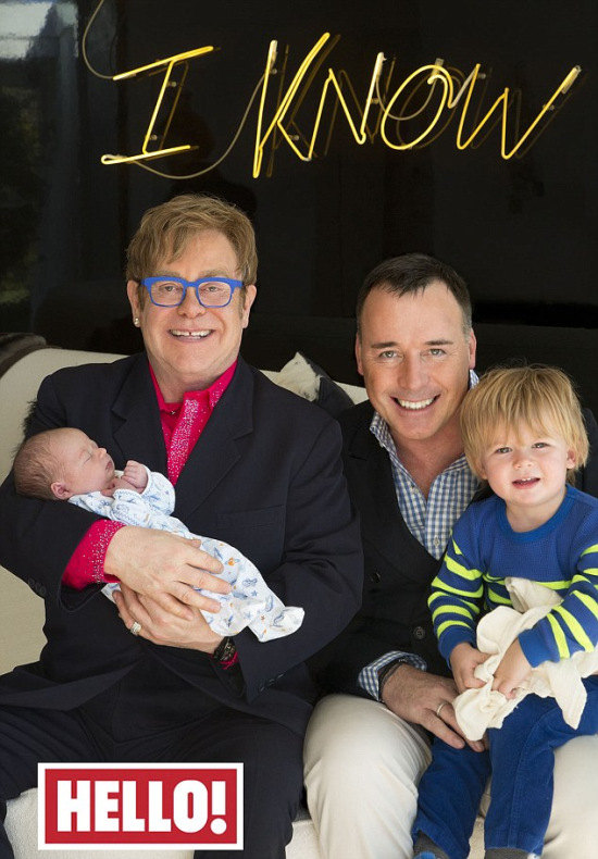 Elton John megmutatta második kisfiát
