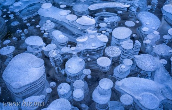 Víz alatti jégbuborékok!