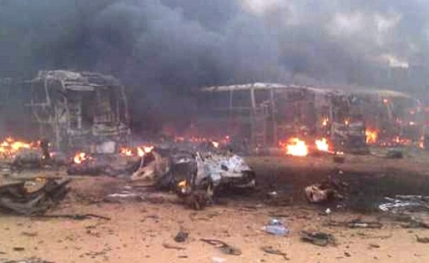 Felrobbant egy busz Nigériában