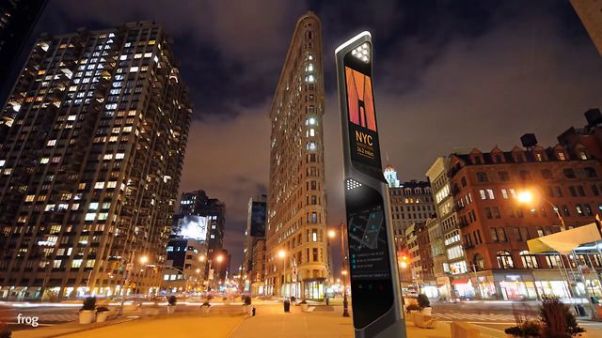 New York futurisztikus „telefonfülke” tervei