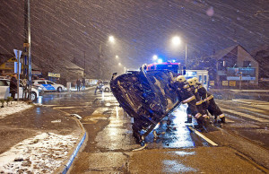 Három autó ütközött Budapesten