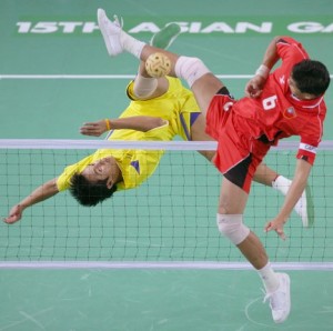 15th Asian Games Doha 2006 - Sepaktakraw: Vietnam v Myanmar