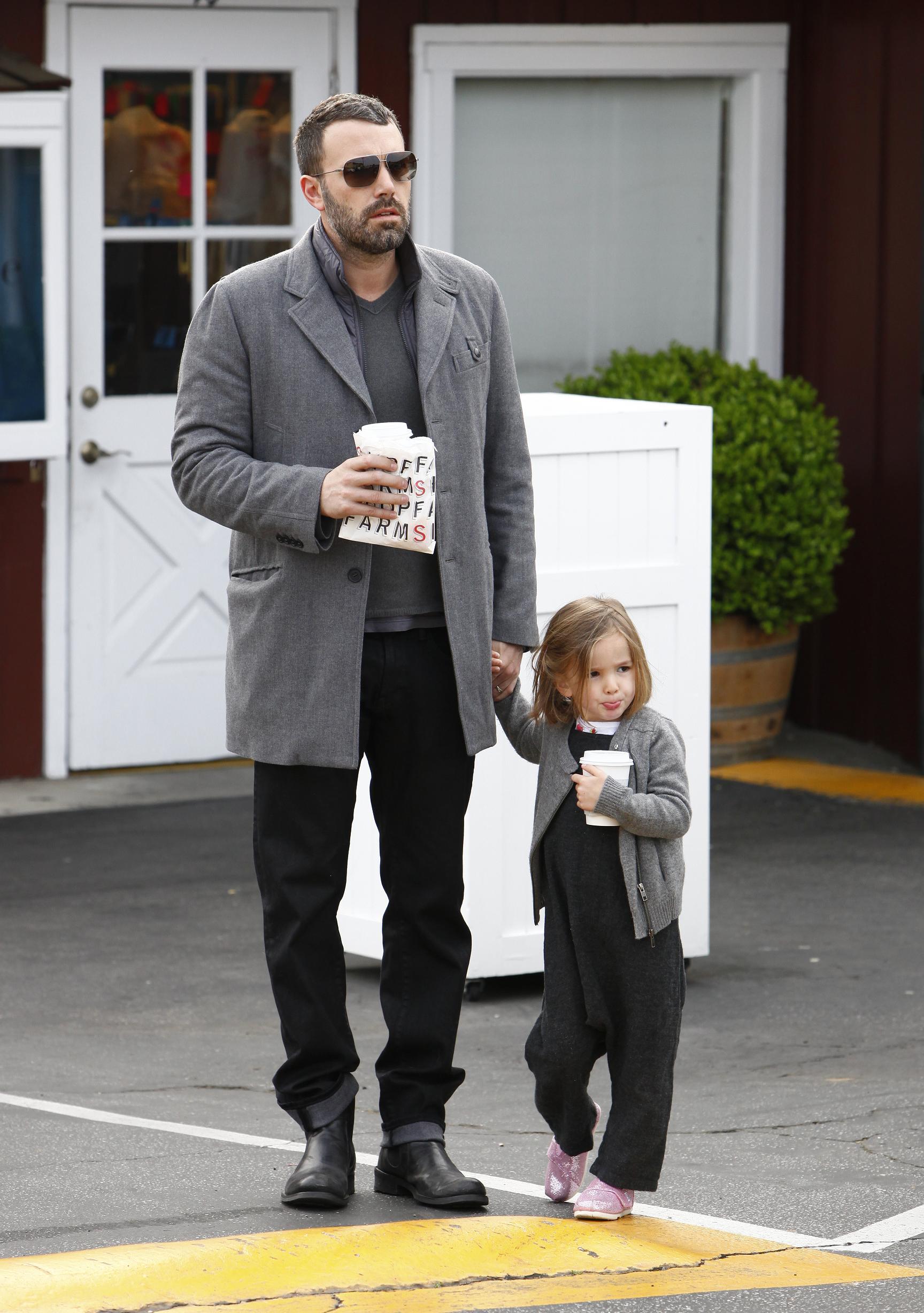 Ben Affleck és cuki kislánya egymáshoz öltöztek