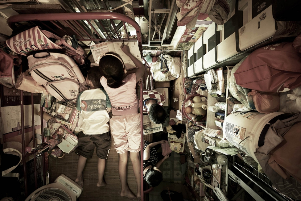 A legszegényebb hongkongiak cipősdoboz méretű helyen élnek
