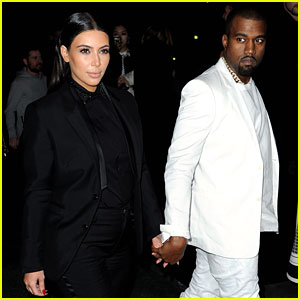 Kim Kardashian és Kanye West a Givenchy shown