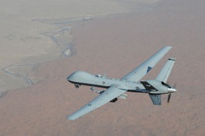 A britek által Afganisztánban alkalmazott Reaper drónok egyike.