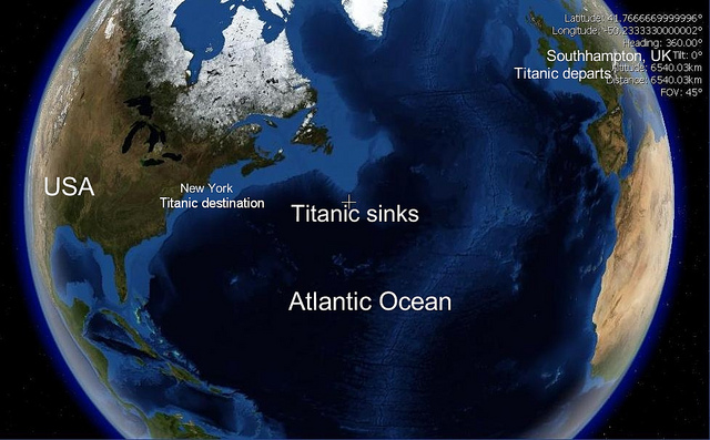 Titanic sinks