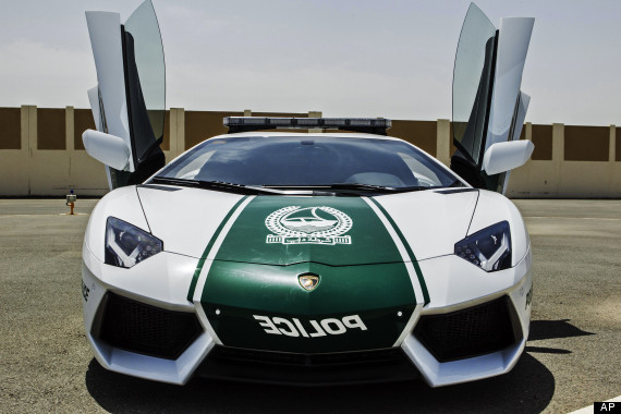 Mideast Emirates Dubai Lamborghini Patrol