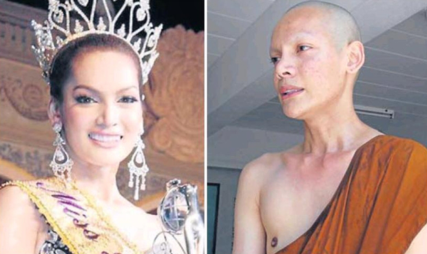 A transznemű szépségkirálynő szerzetesnek áll