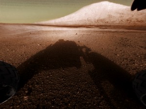 A Sharp-hegy a Curiosity mars-járó "szemével".