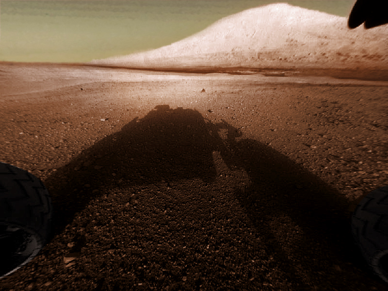 Szél alkotta hegy a Marson