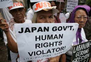 Filipino women claiming to have been sex slaves for Japanese soldiers