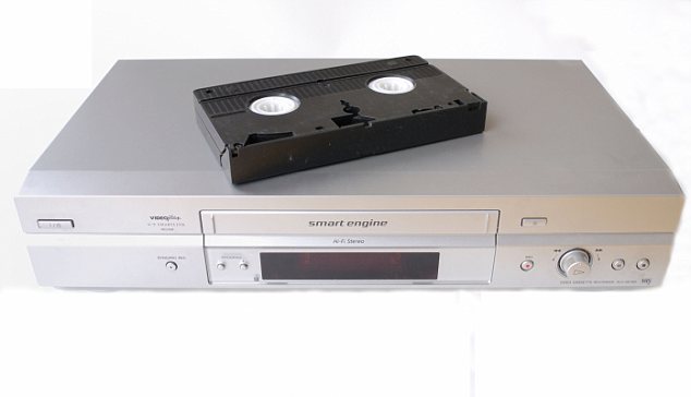 Video recorder and tape. Image shot 2008. Exact date unknown.