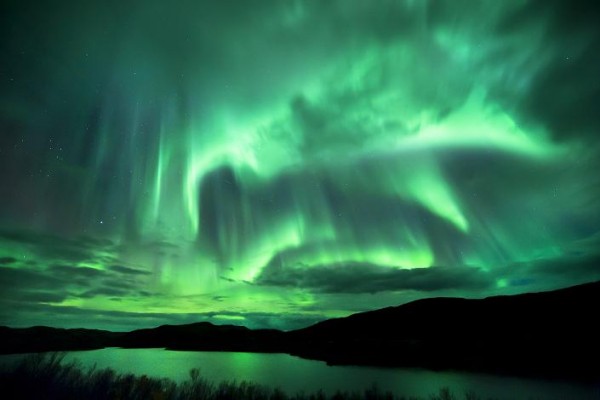 Aurora Borealis, The Northers Lights Over Norway