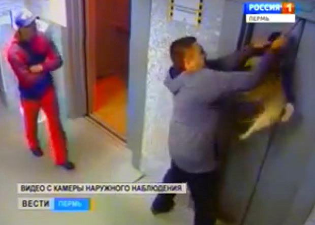 A lift majdnem megfojtotta a pórázon levő mopszot - videóval