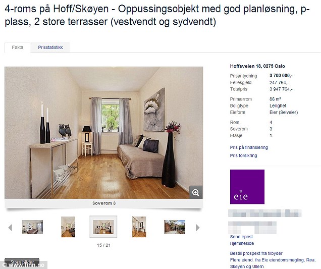 Eladóvá vált a norvég tömeggyilkos lakása