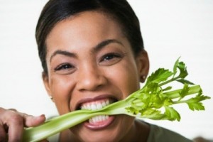 black-woman-eating-celery-stick 400x267
