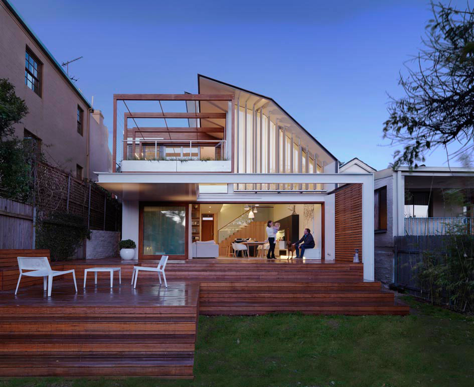 Fenntartható aszimmetrikus lakóház Ausztráliából