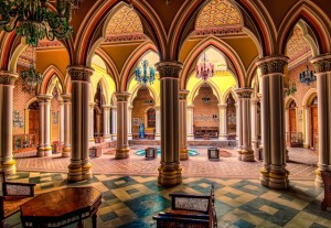 Courtyard of the Majaraja's Palace - Bangalore India