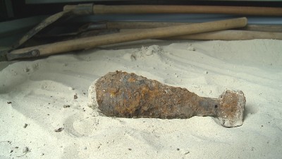 Feltehetően világháborús aknavető gránátot találtak Székesfehérváron