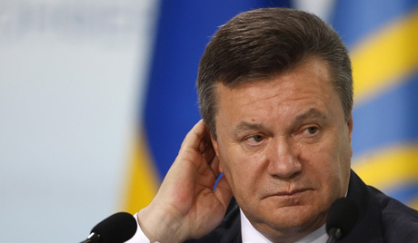 Ukrainian President Viktor Yanukovych press conference
