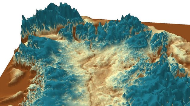 Hatalmas kanyont fedeztek fel Grönland jege alatt