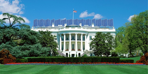 Obama napelemeket helyeztet el a Fehér Házon