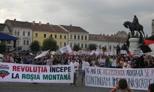 Verespatak - Újabb tüntetéseket terveznek Romániában és külföldön