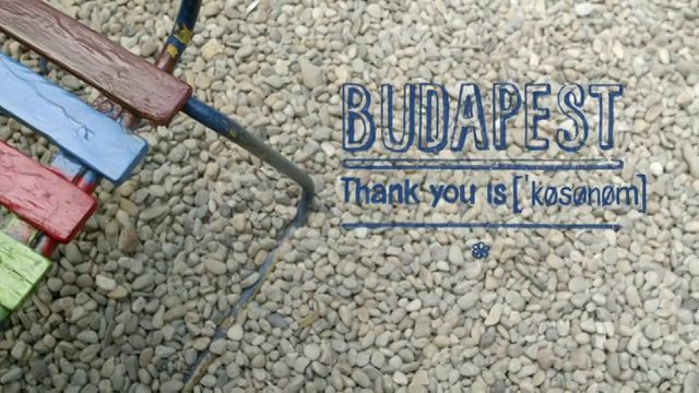 Budapest: Thank You is köszönöm