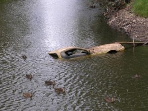 car-in-river